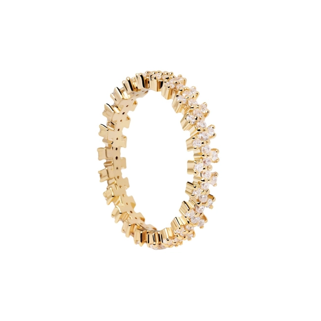 PDPAOLA 18K Gold Plated Silver Ring/ AN01-670-14