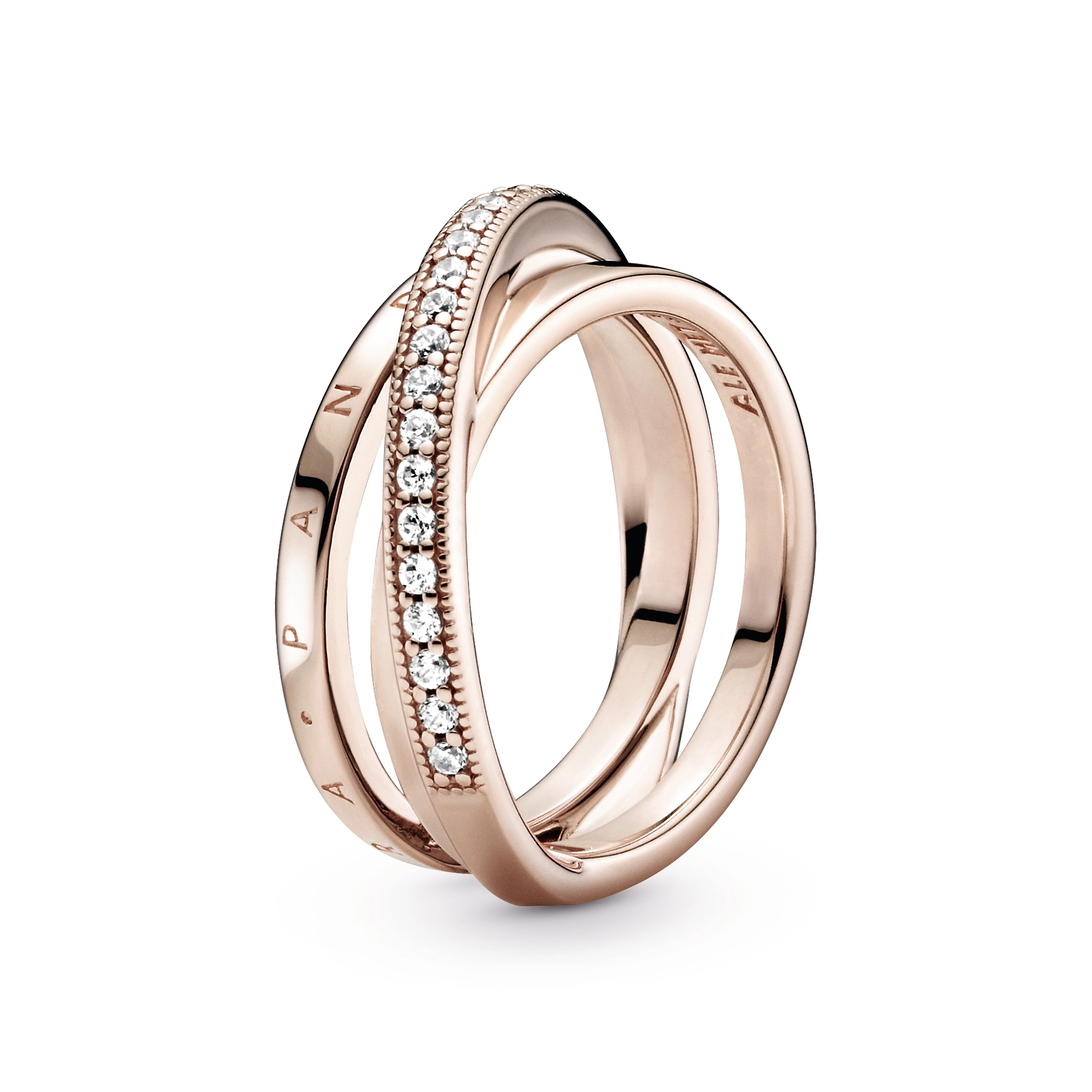 PANDORA Rose 14K Վարդագույն ոսկու պատվածքով Արծաթյա Մատանի/ 189057C01-56