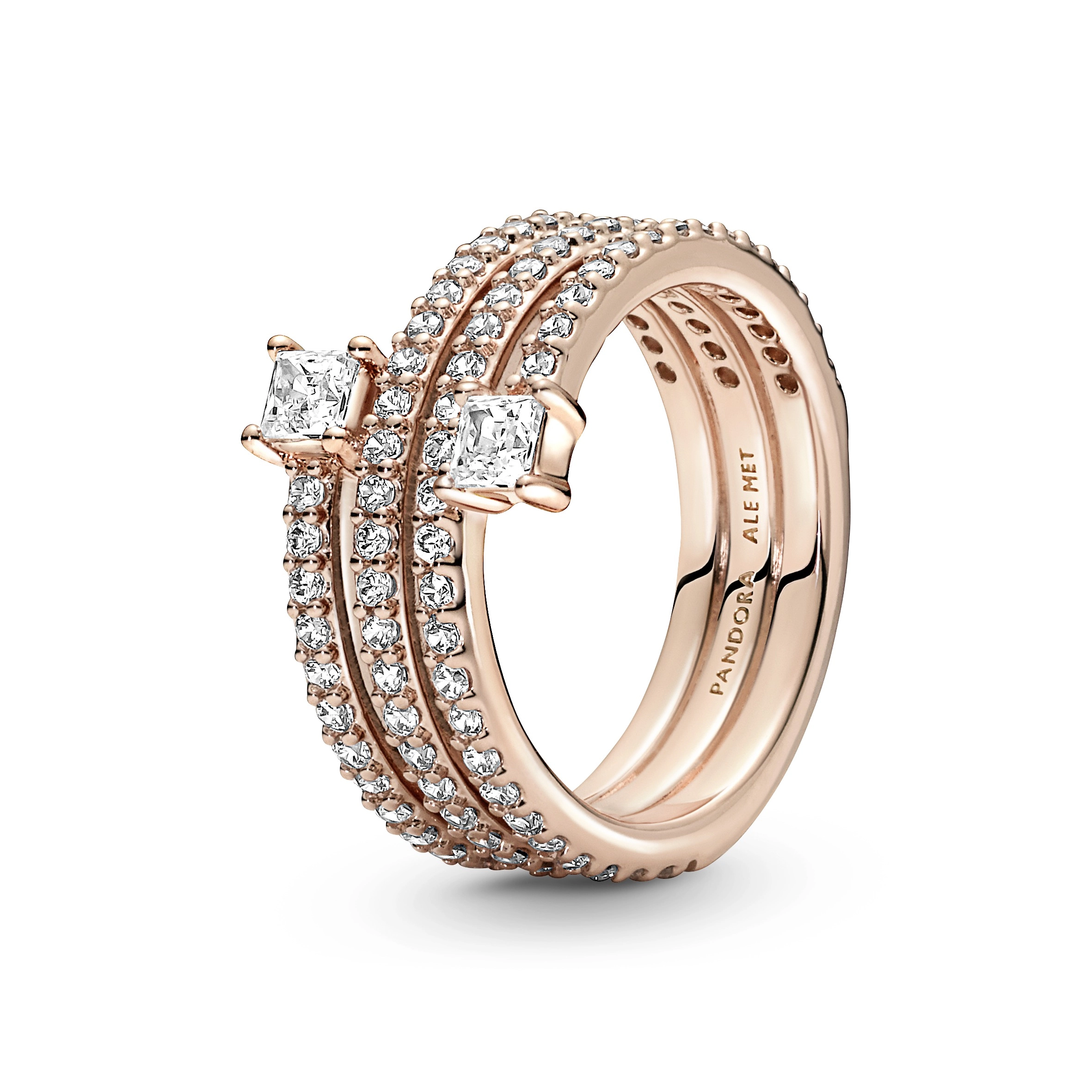 PANDORA Rose 14K Վարդագույն ոսկու պատվածքով Արծաթյա Մատանի/ 180051C01-52
