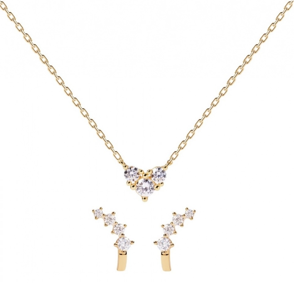 PDPAOLA 18K Gold Plated Silver Set/ BU01-040-U
