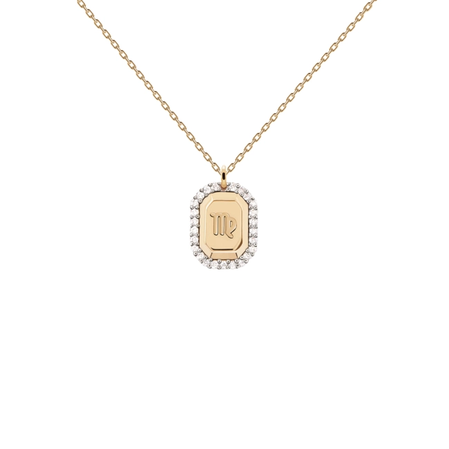 PDPAOLA 18K Ոսկեպատ Արծաթյա Վզնոց / Կույս / CO01-573-U