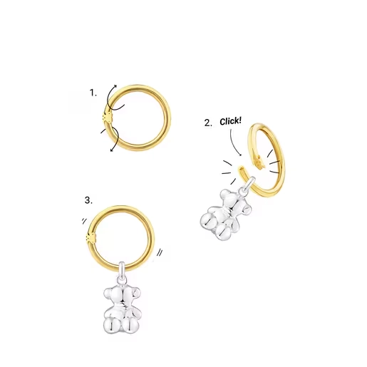 TOUS Серебряное ожерелье с позолотой 18K/712342502