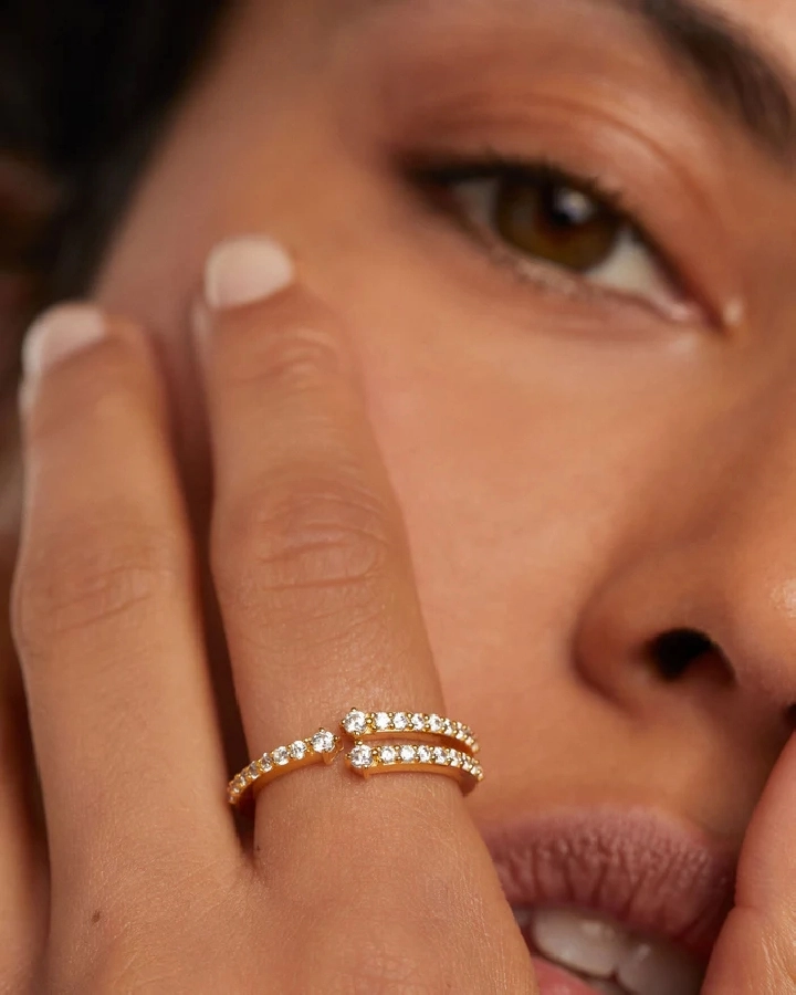PDPAOLA 18K Gold Plated Silver Ring/ AN01-865-18