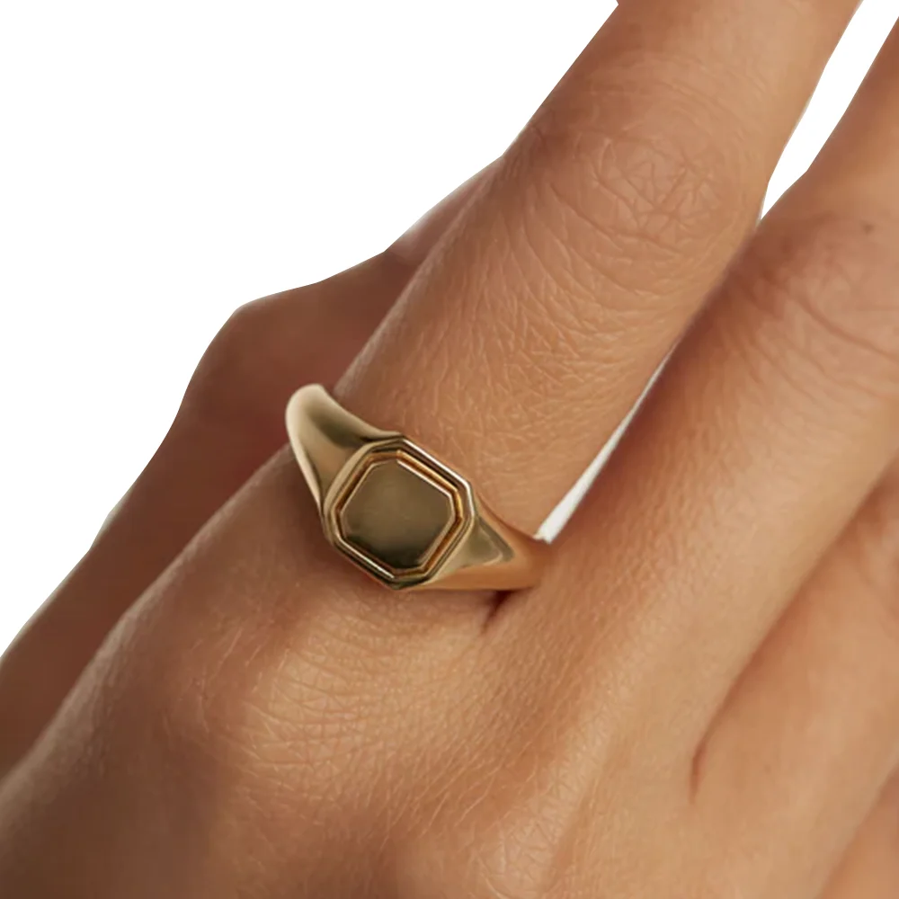 PDPAOLA 18K Gold Plated Silver Ring/ AN01-627-14