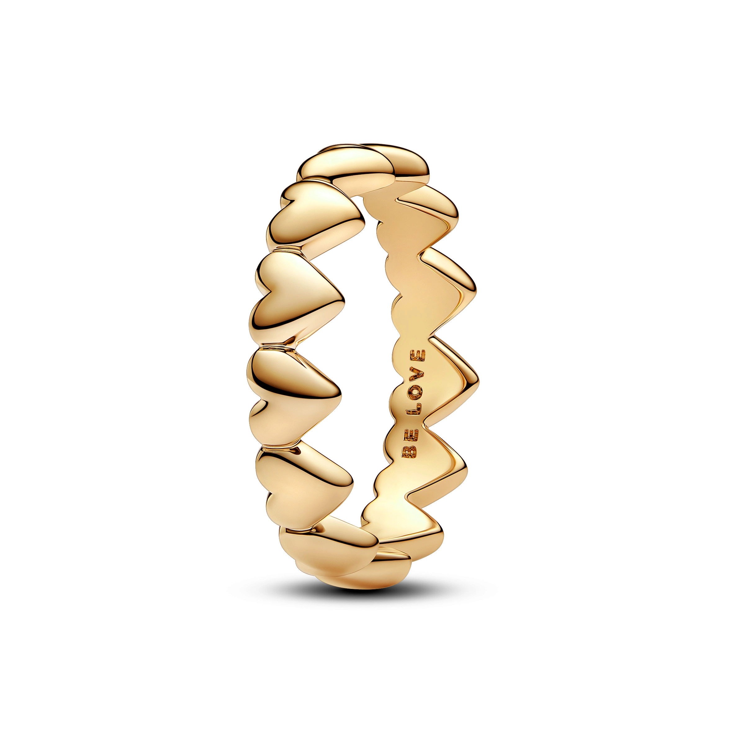 PANDORA Moments 14K Gold Plated Silver Ring/ 163427C00-52
