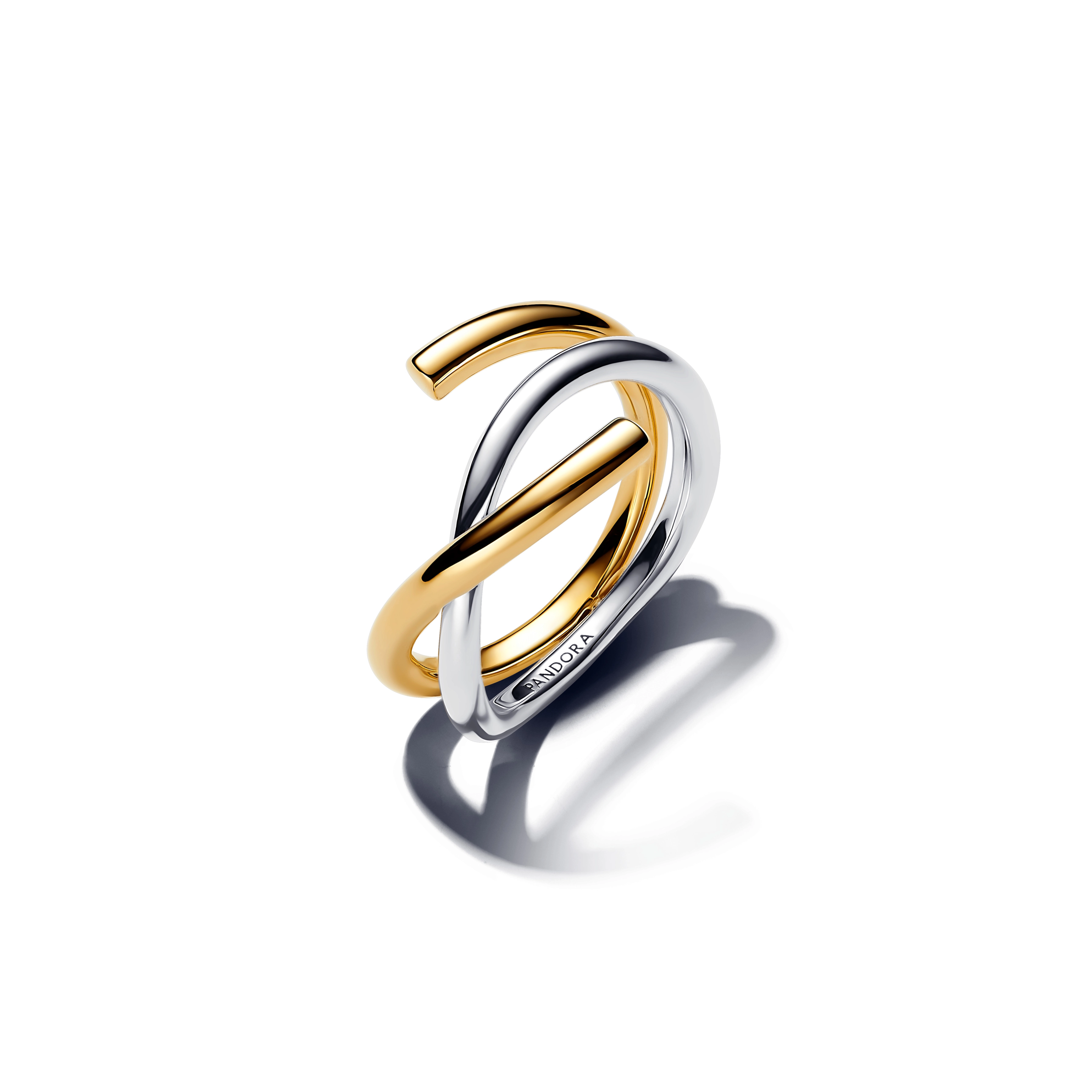 PANDORA ESSENCE 14K Gold Plated Silver Ring/ 163889C00-52