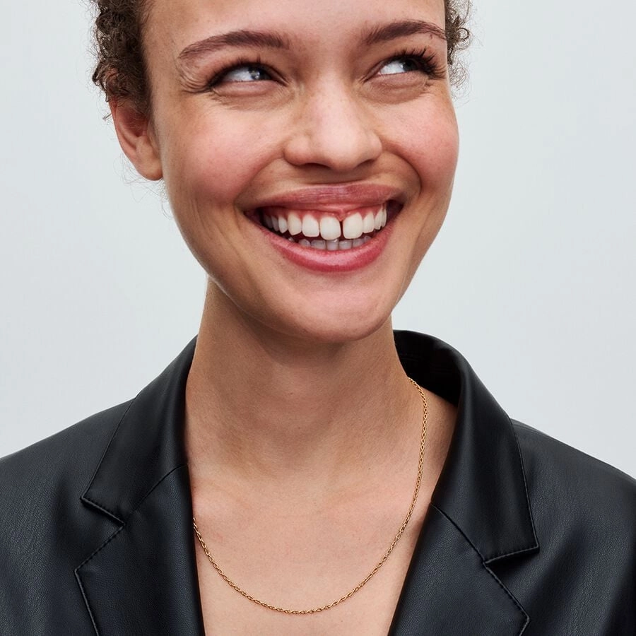 PANDORA Moments 14K Gold Plated Silver Necklace/ 363052C00-50