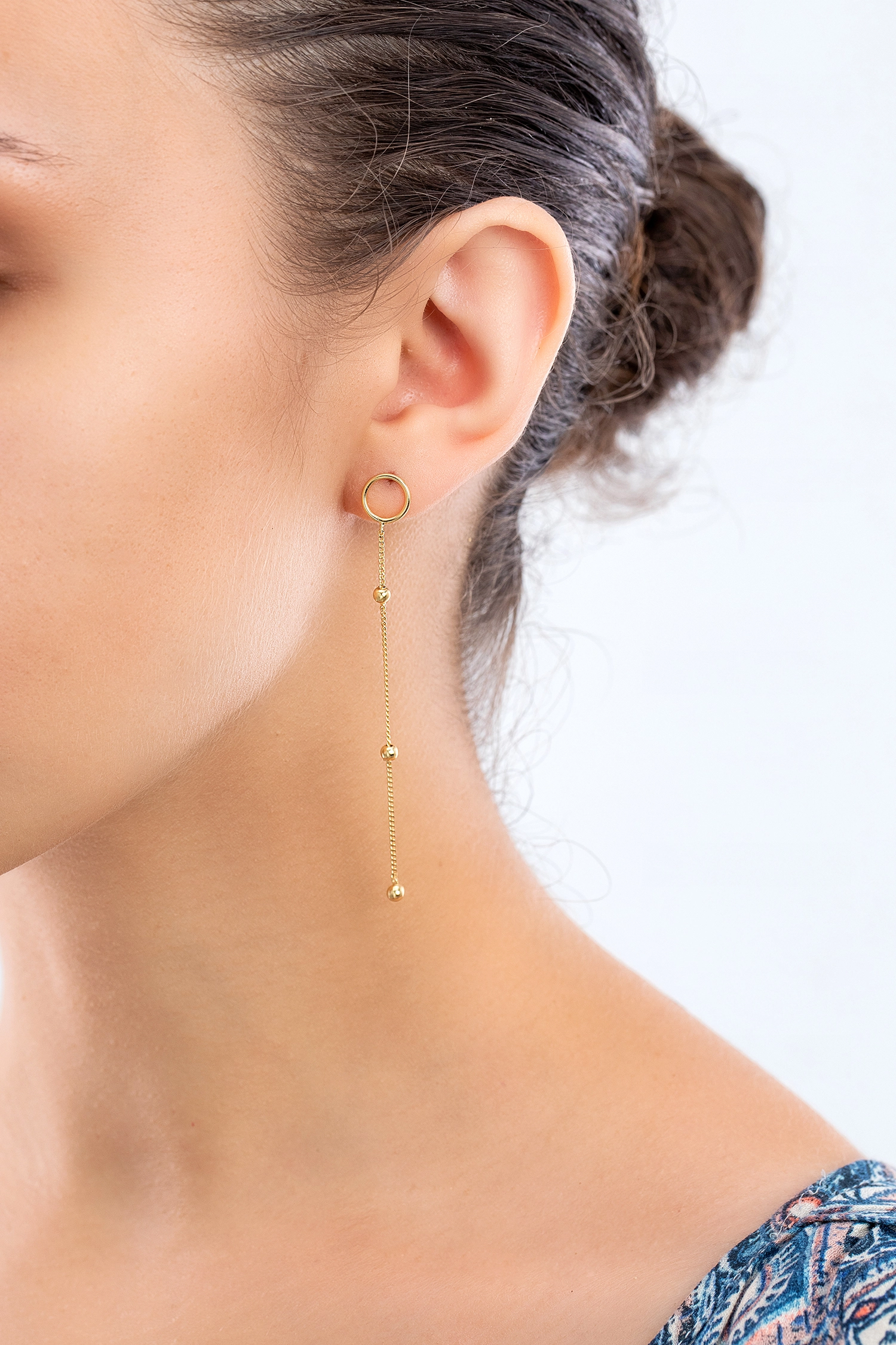 Ania Haie 14K Ոսկեպատ Արծաթյա Ականջօղ/ E002-08G