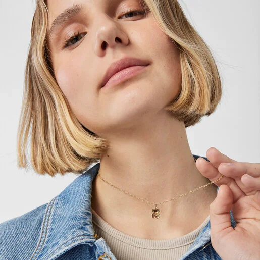 TOUS Серебряное ожерелье с позолотой 18K/111274540