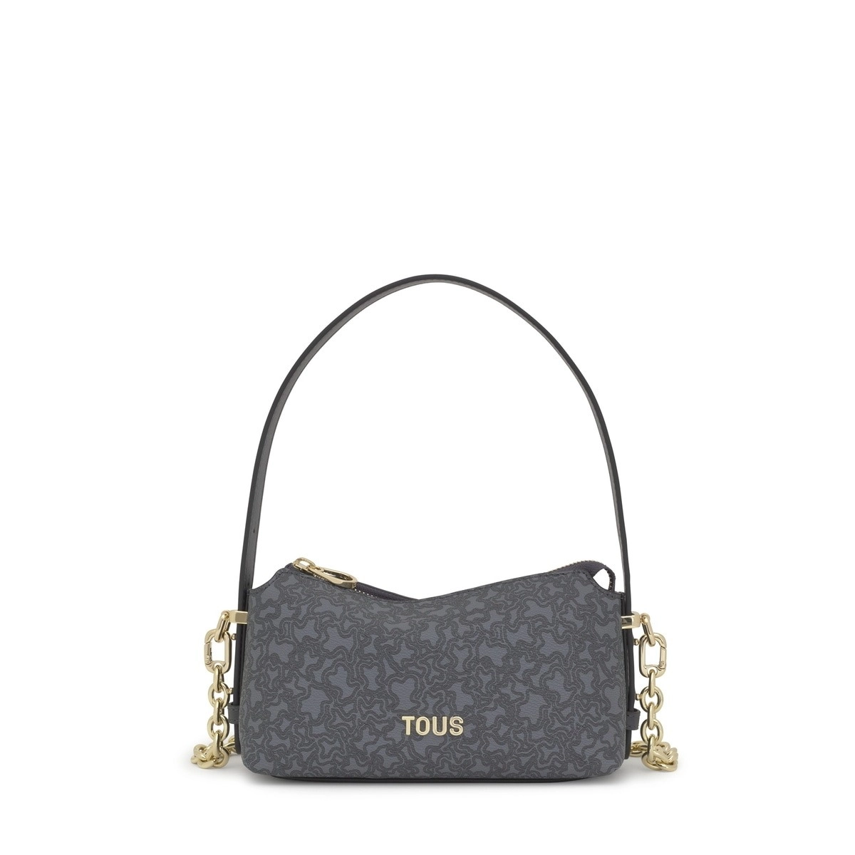 PU.PVC,HANDBAG K MINI LINES DARK GREY