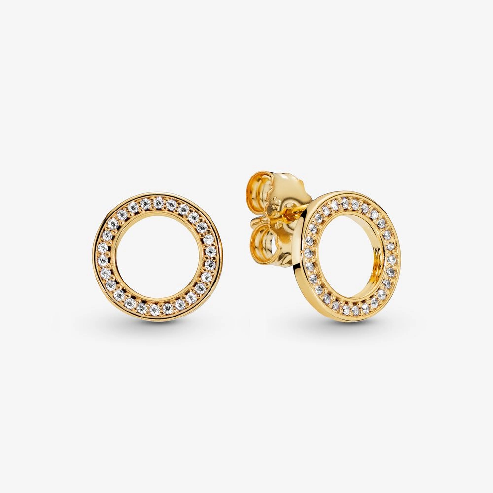 PANDORA Shine 14K Ոսկեպատ Արծաթյա Ականջօղ/ 268649C01