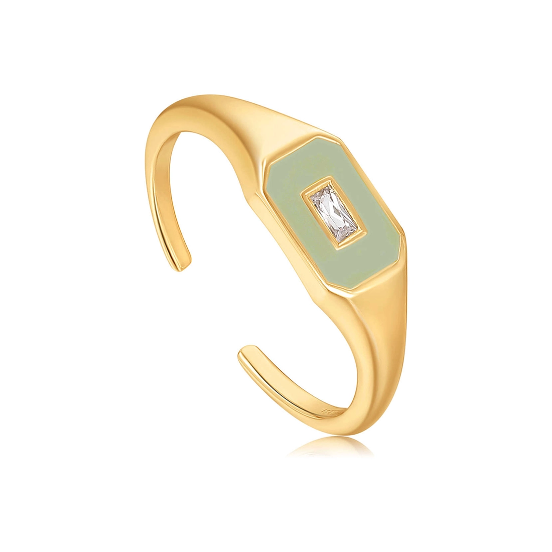 Ania Haie 14K Gold Plated Silver Ring/ R028-01G-G