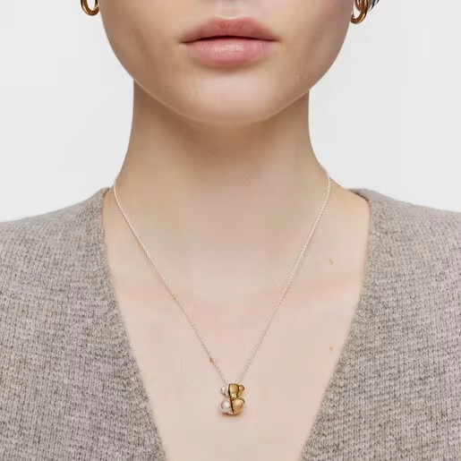TOUS Серебряное ожерелье с позолотой 18K/1004098300