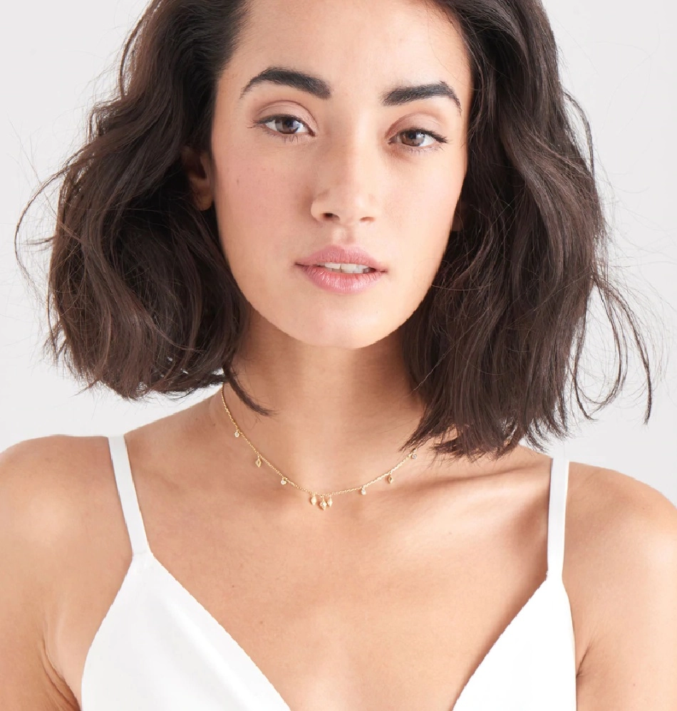 Ania Haie 14K Ոսկեպատ Արծաթյա Վզնոց/ N016-03G
