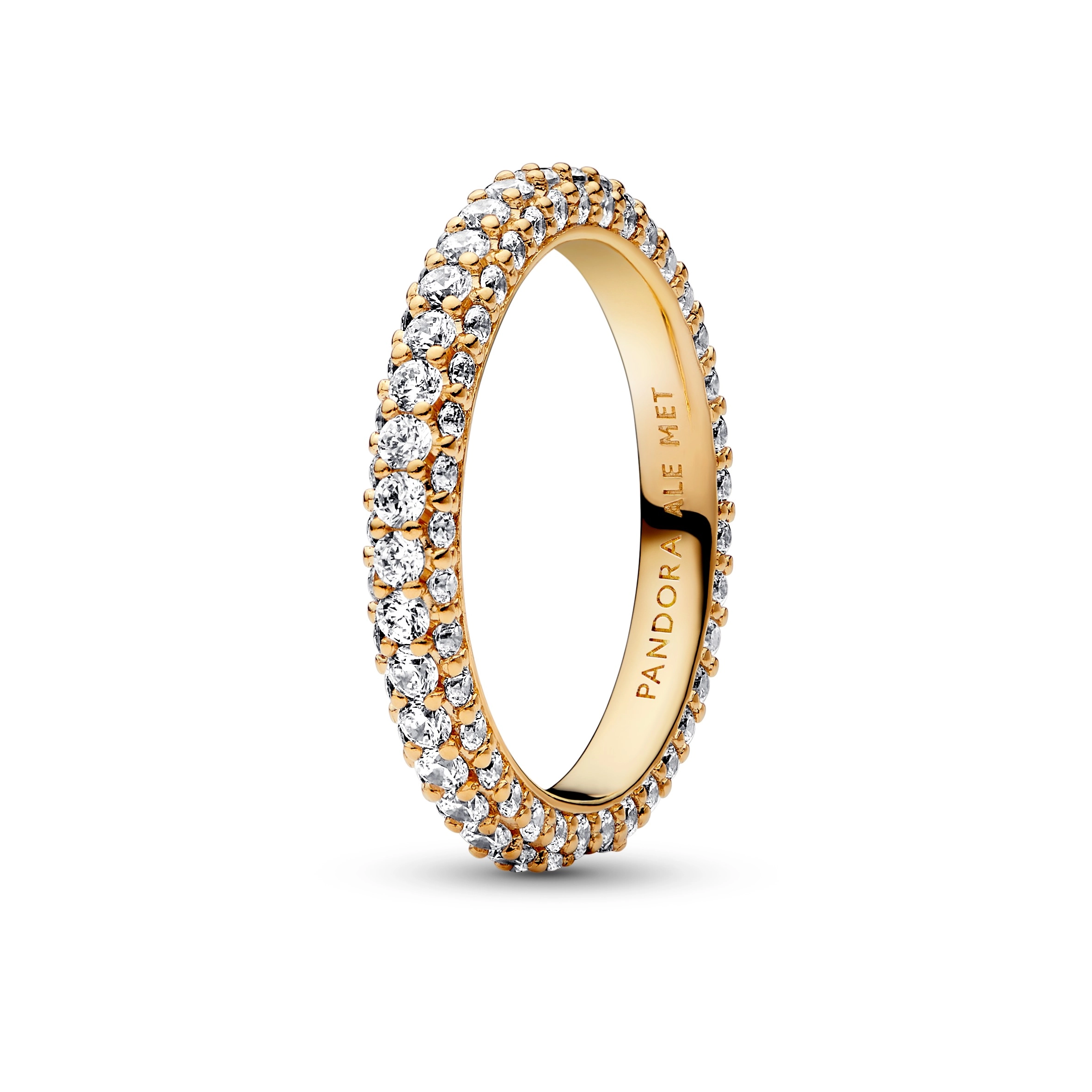 PANDORA Timeless серебряное кольцо с покрытием 14К золота/ 162627C01-56