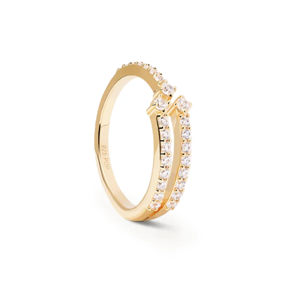 PDPAOLA 14K Gold Plated Silver Ring/ AN01-865-14