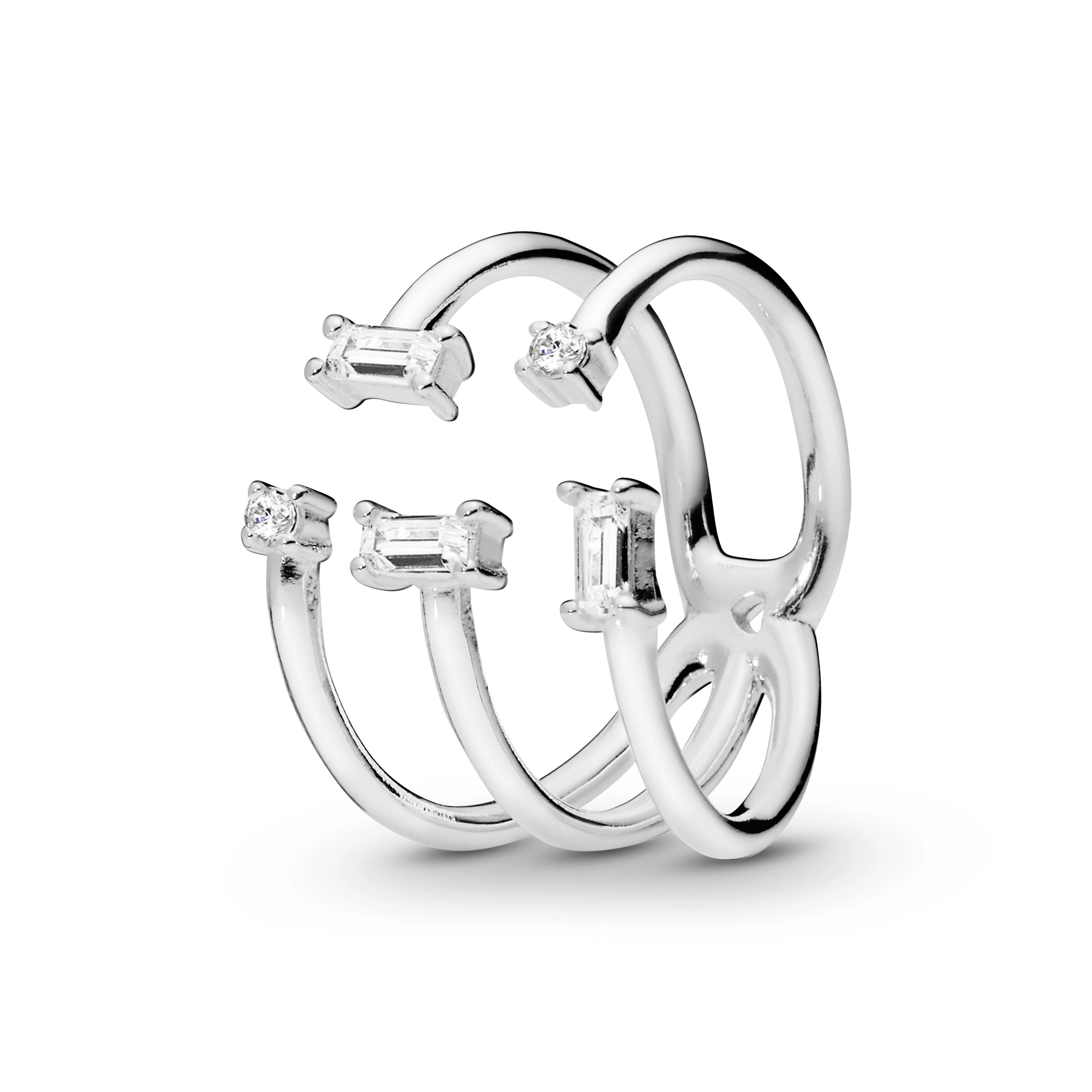 PANDORA Moments Silver Ring/ 197527CZ-56