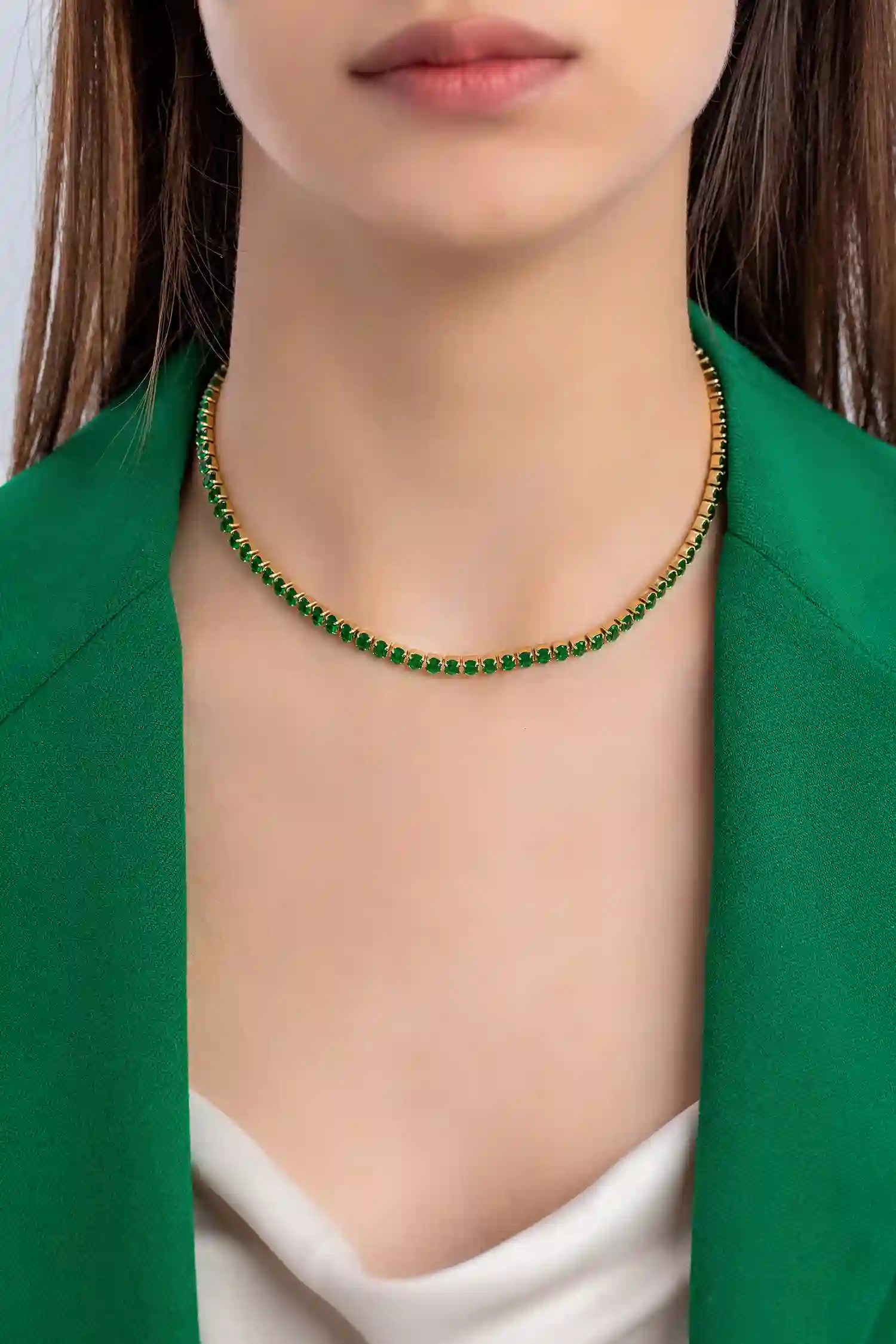 Oliver Weber Necklace/ 12297G GRE