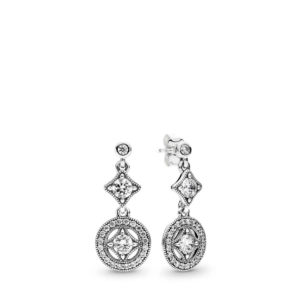 PANDORA Moments Silver Earring/ 290722CZ