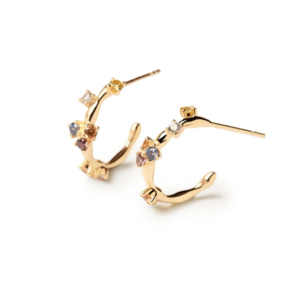 PDPAOLA 14K Gold Plated Silver Earring/ AR01-289-U