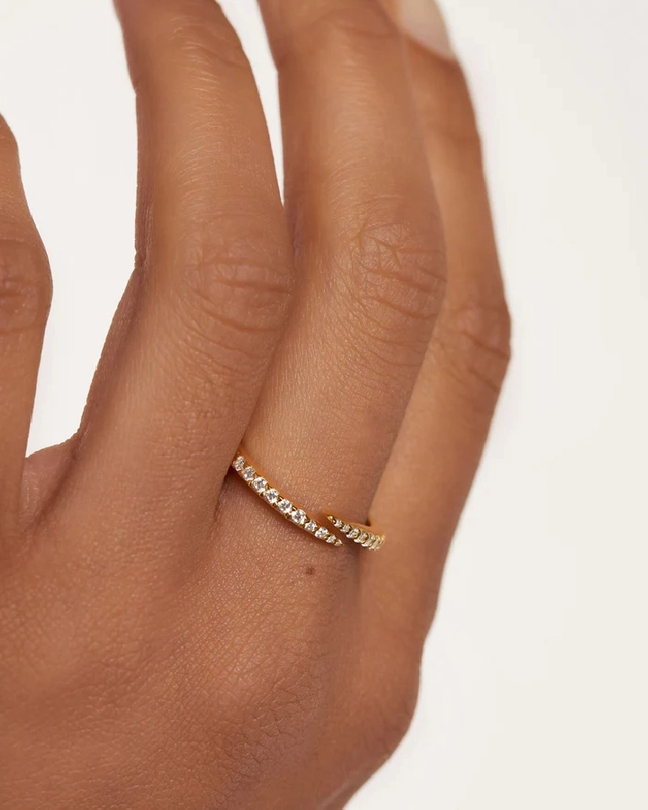 PDPAOLA 18K Gold Plated Silver Ring/ AN01-805-18
