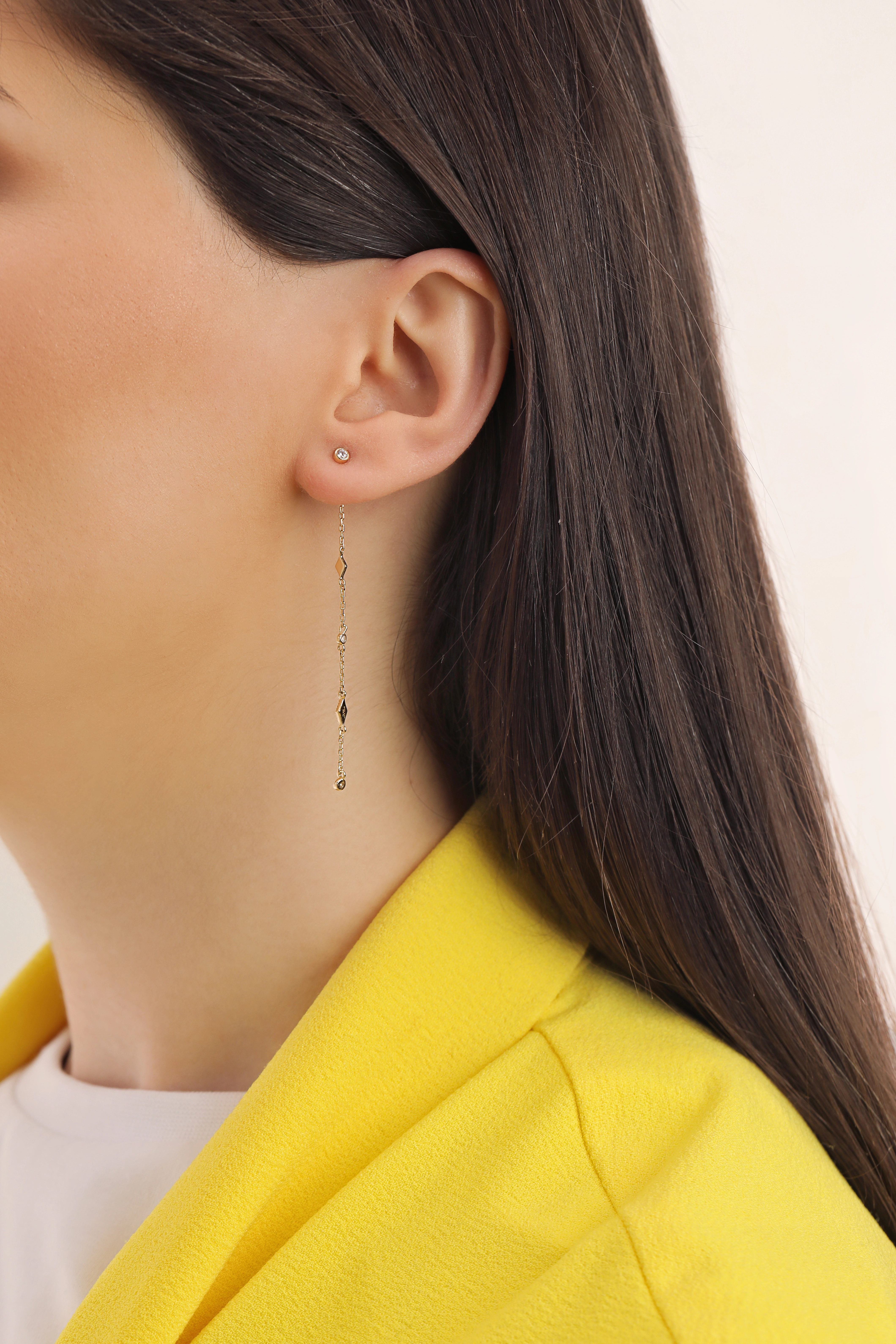 Ania Haie 14K Ոսկեպատ Արծաթյա Ականջօղ/ E016-06G