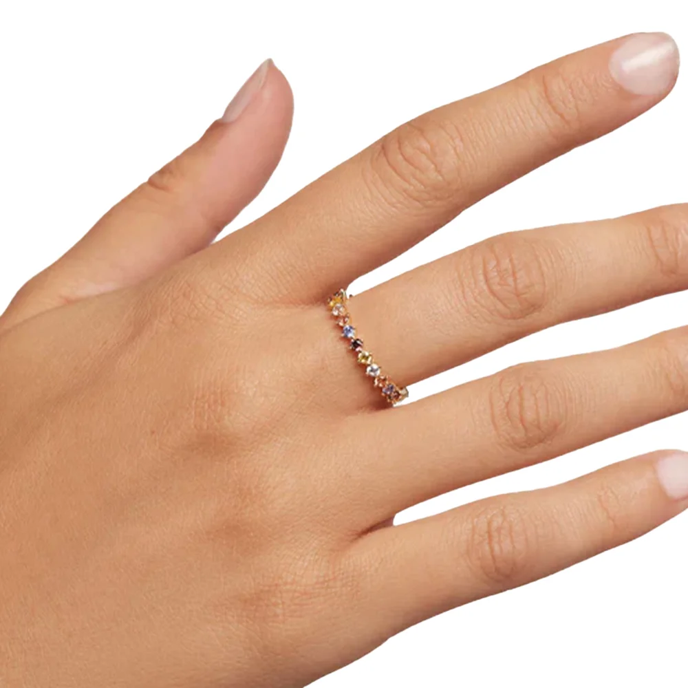 PDPAOLA 14K Gold Plated Silver Ring/ AN01-209-14