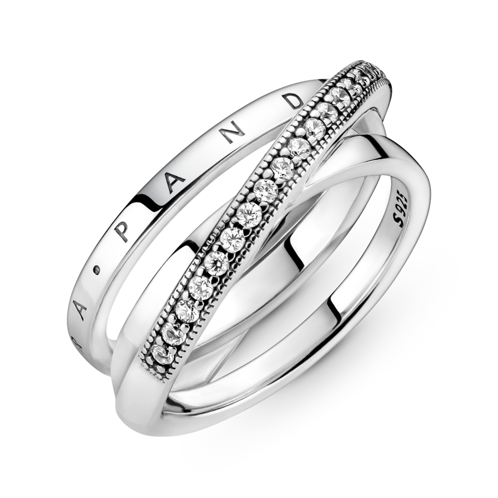 PANDORA Signature Silver Ring/ 199057C01-52