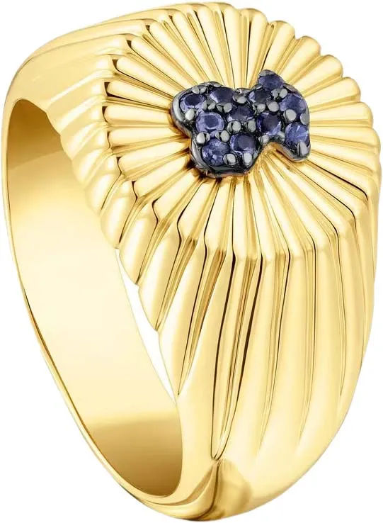 TOUS 18K Gold Plated Silver Ring/ 311665520