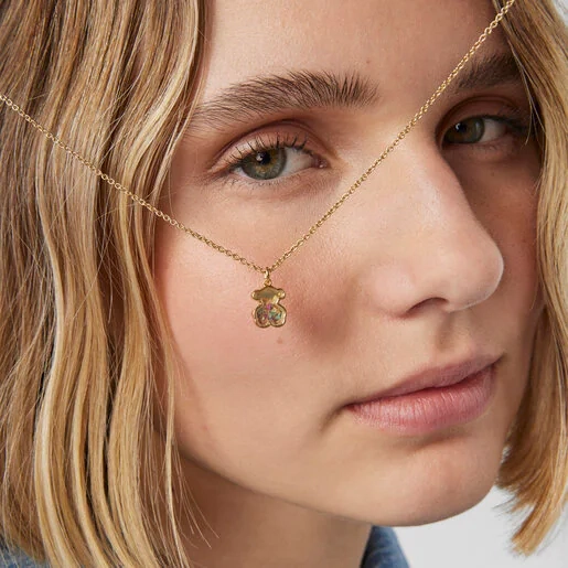 TOUS Серебряное ожерелье с позолотой 18K/111274540