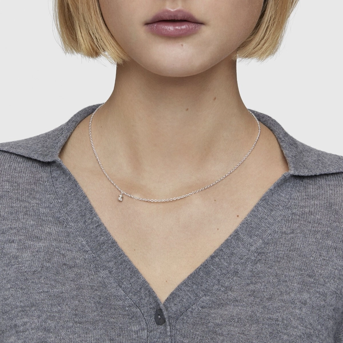 TOUS Silver Necklace/ 311562670