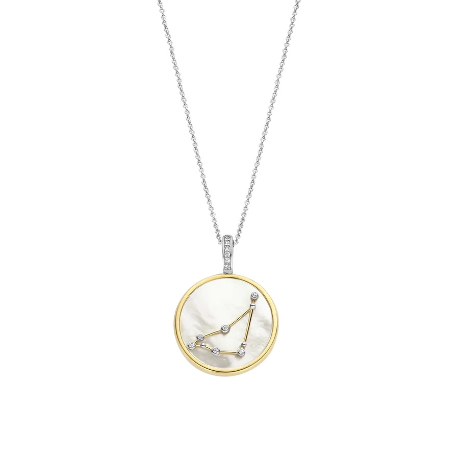 Ti Sento 14K Gold Plated Silver Necklace / Capricorn / 6826CN