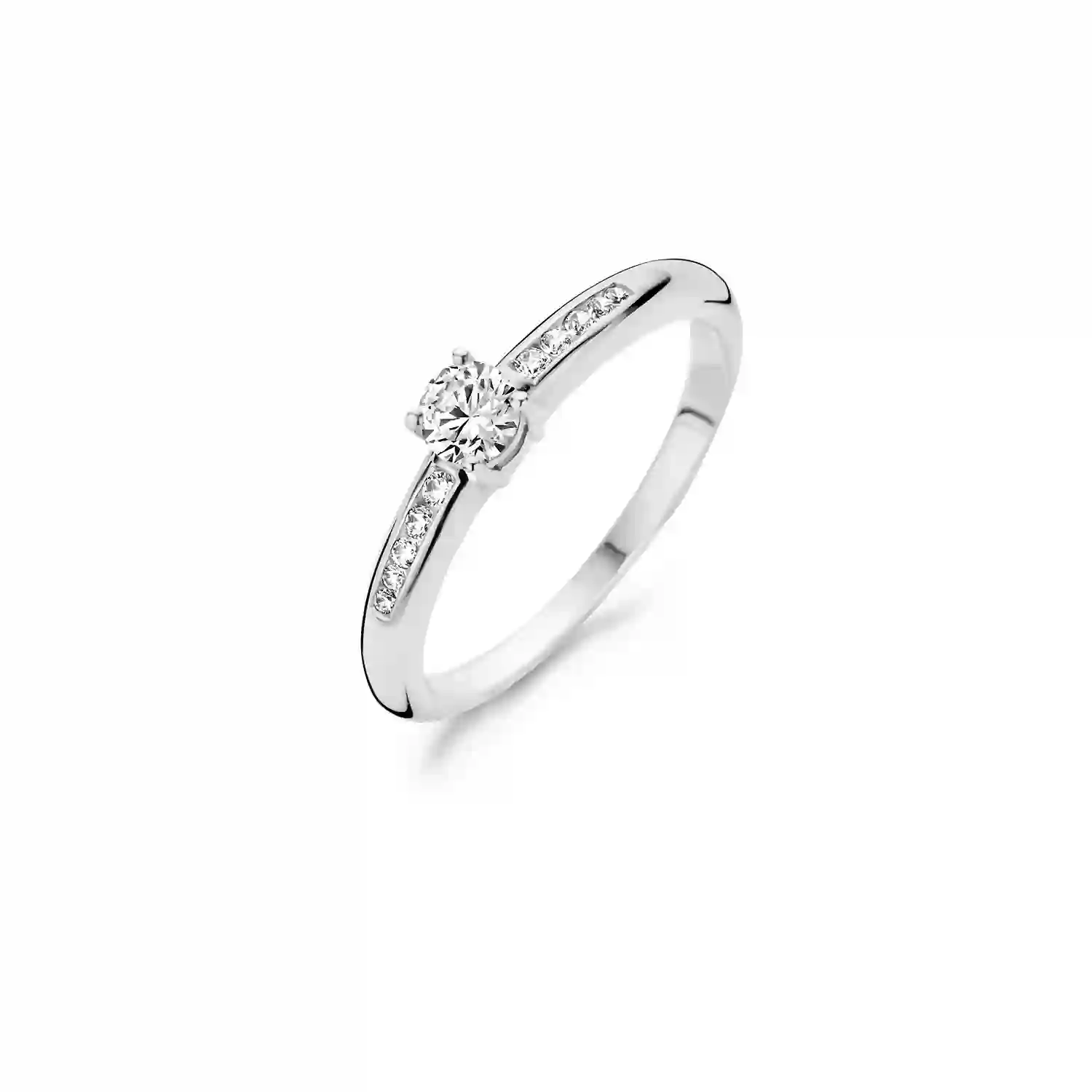 Blush Кольцо из 14K Белого Золота/ 1155WZI-56