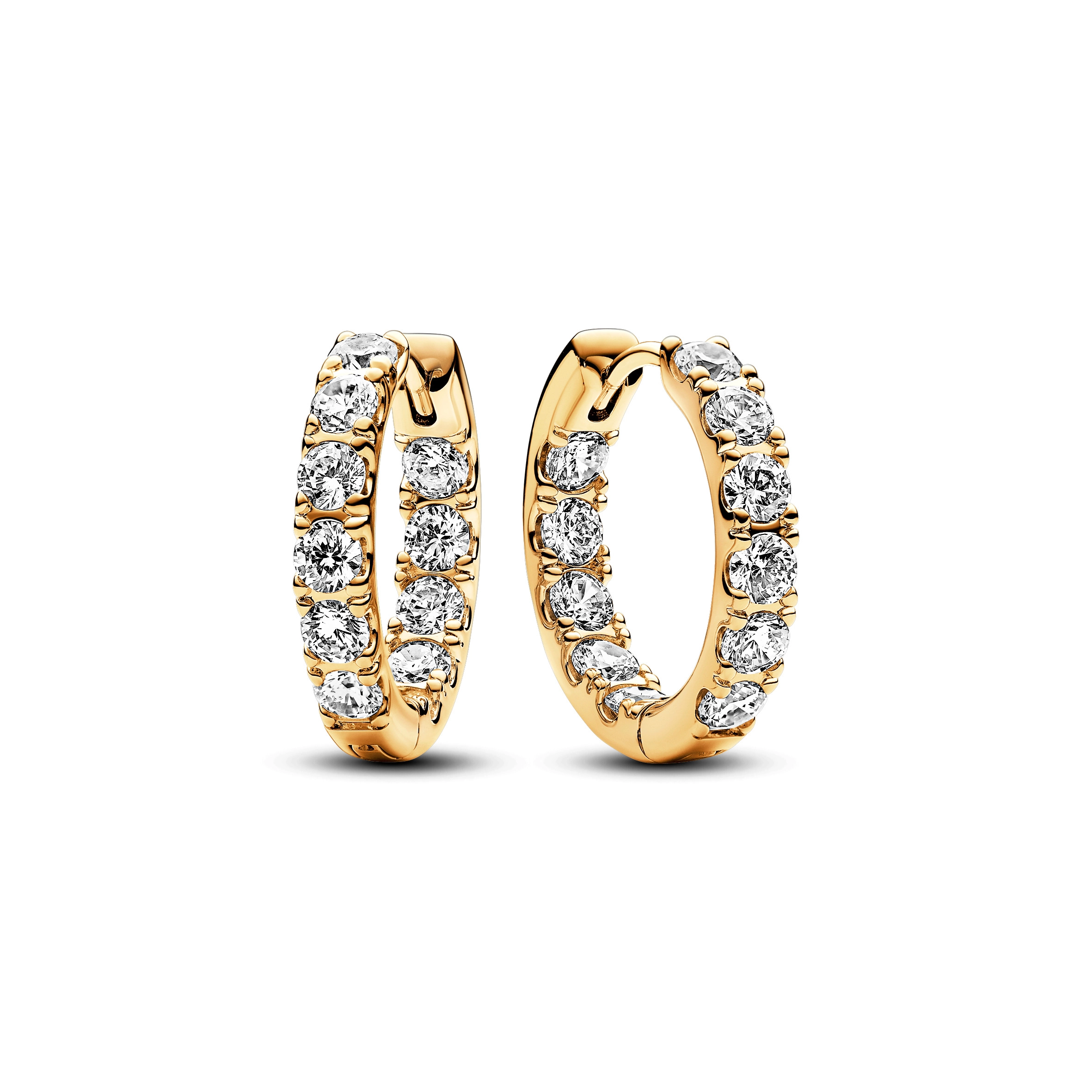 PANDORA Timeless 14K Gold Plated Silver Earring/ 263002C01