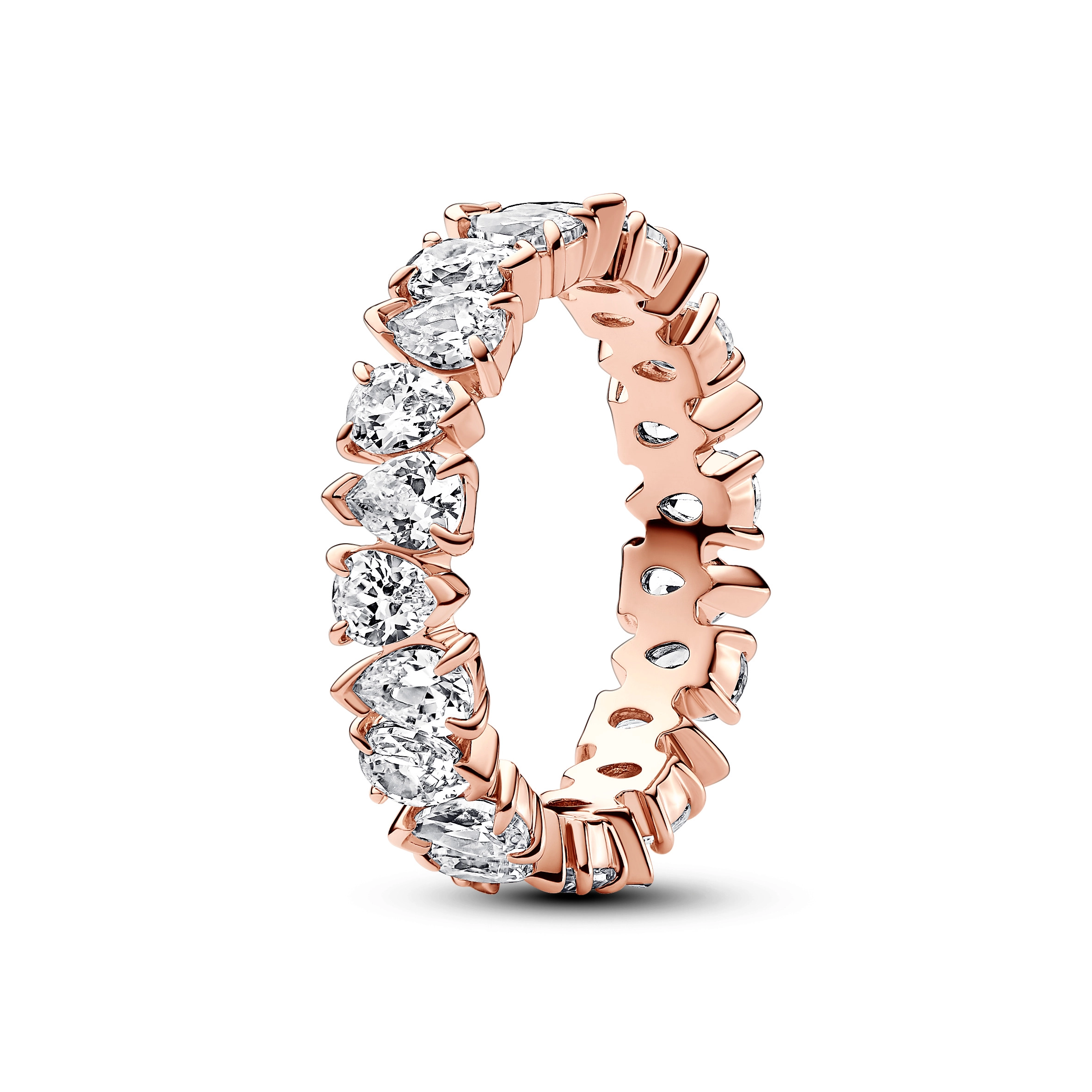 PANDORA Timeless 14K Rose Gold Plated Silver Ring/ 183021C01-52