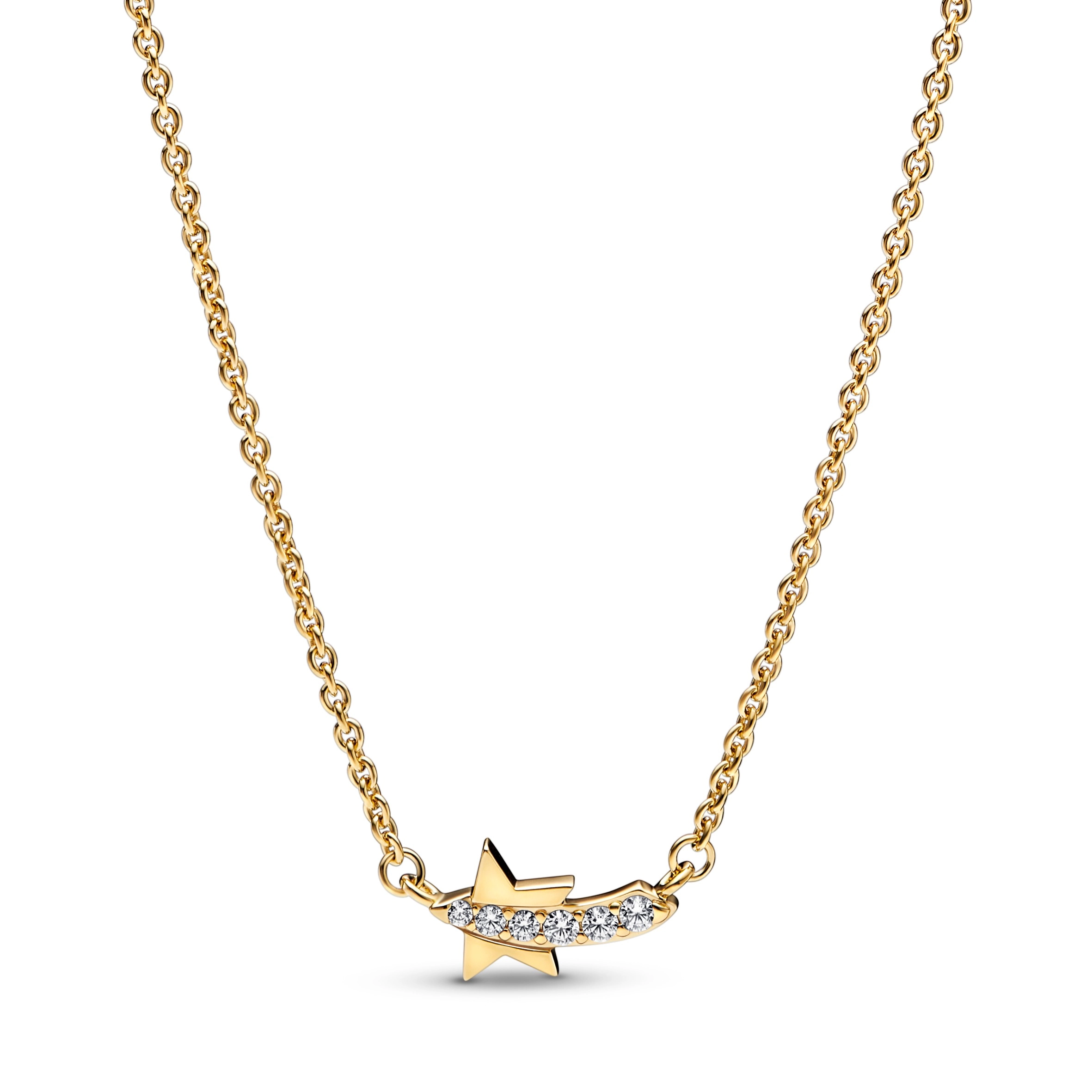 PANDORA Moments 14K Gold Plated Silver Necklace/ 362374C01-45