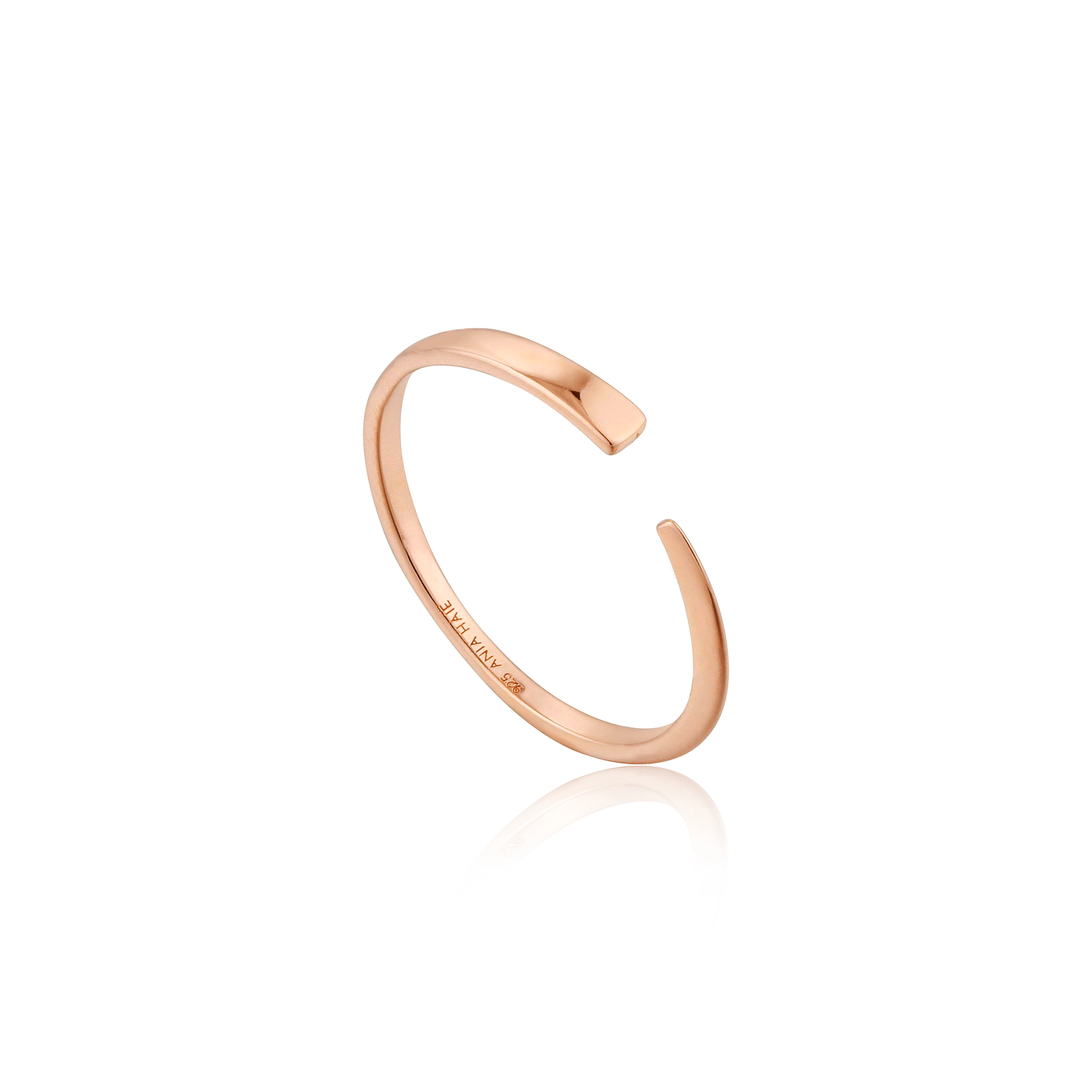 Ania Haie 14K Ոսկեպատ Արծաթյա Մատանի/ R005-01R