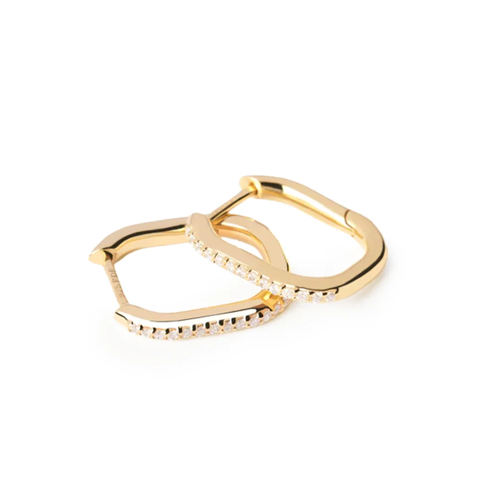 PDPAOLA 14K Gold Plated Silver Earring/ AR01-571-U