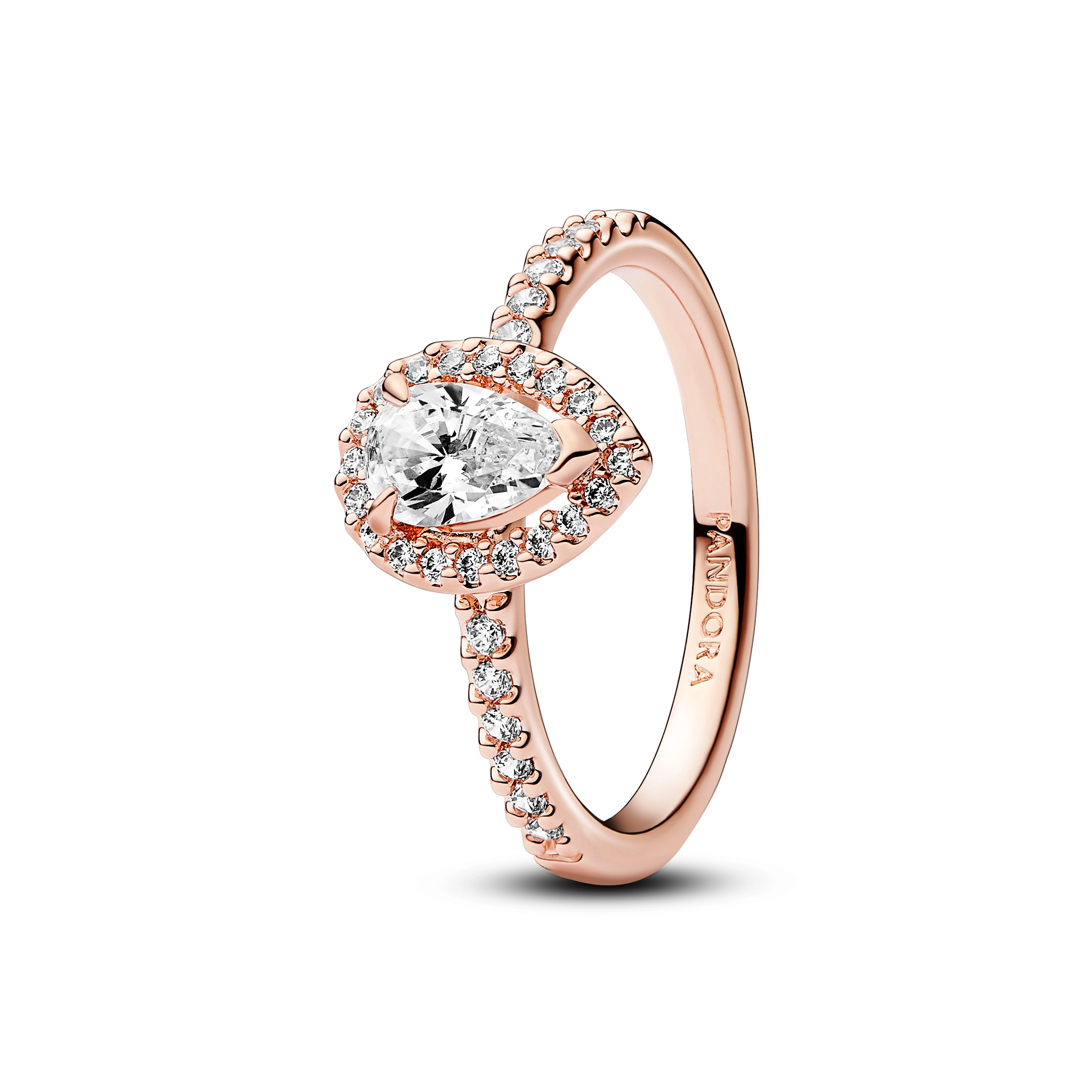 PANDORA Timeless 14K Rose Gold Plated Silver Ring/ 182835C01-54