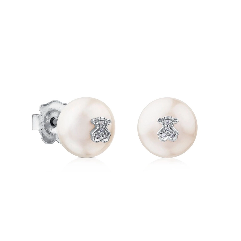 TOUS 18K White Gold Earring/ 615263020