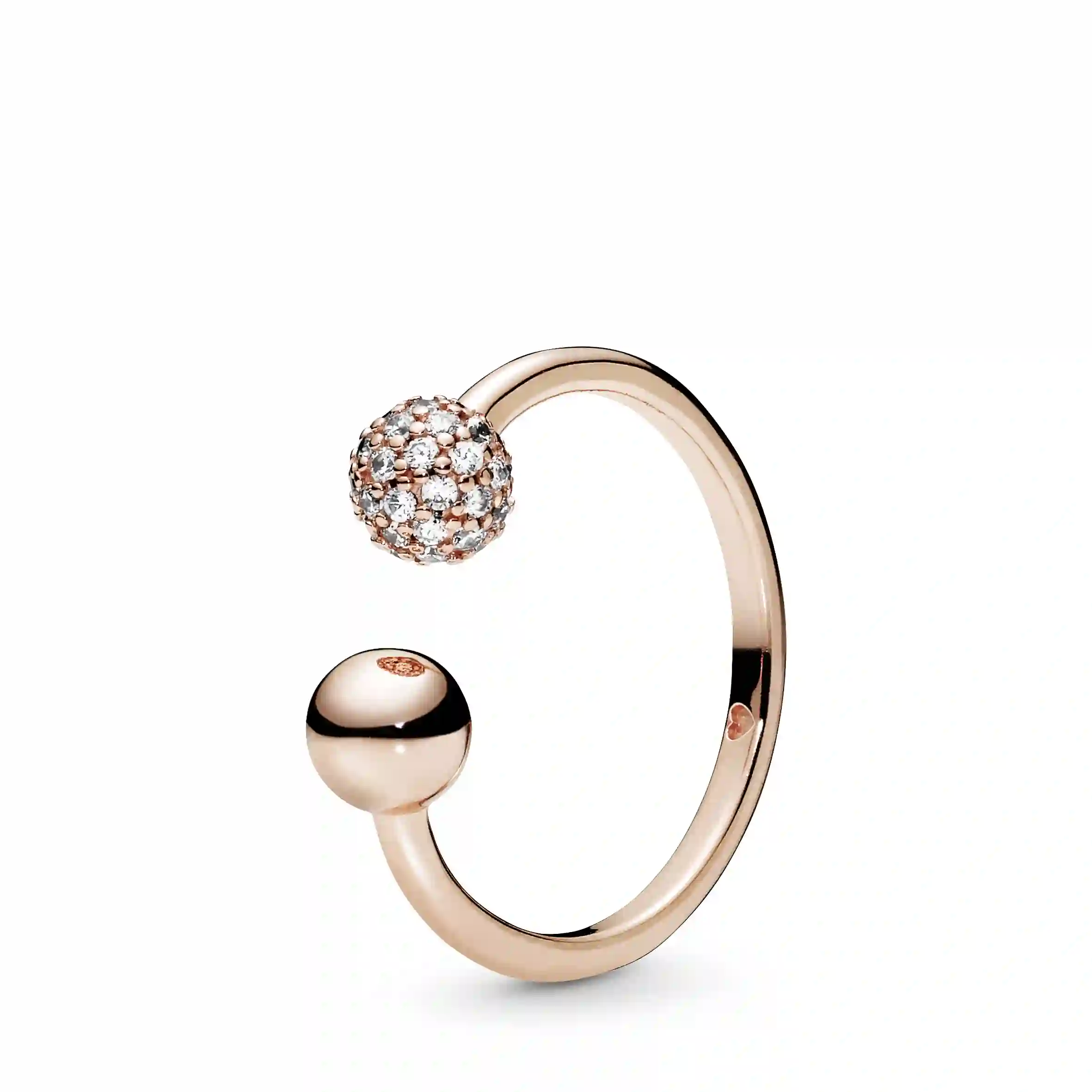PANDORA Rose 14K Վարդագույն ոսկու պատվածքով Արծաթյա Մատանի/ 188316CZ-52