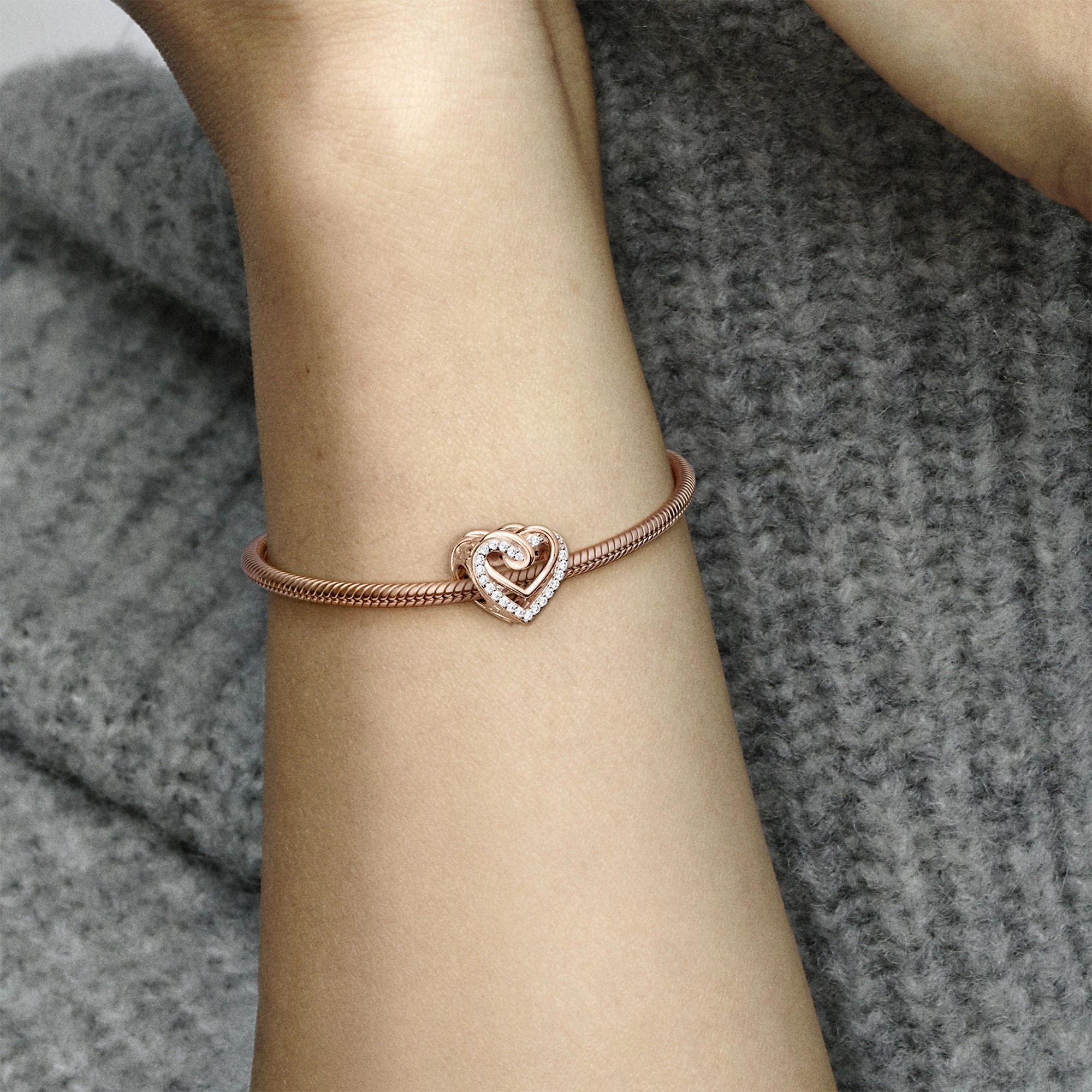 PANDORA Rose 14K Վարդագույն ոսկու պատվածքով Արծաթյա Չարմ/ 789270C01