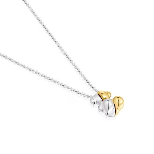 TOUS Серебряное ожерелье с позолотой 18K/1004098300