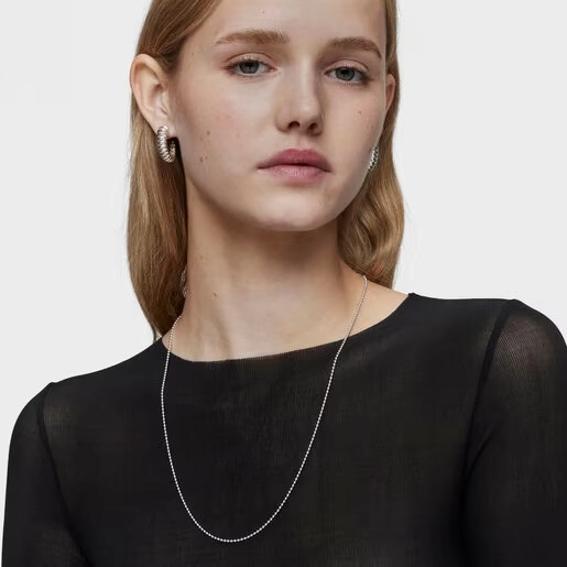 TOUS Silver Necklace/ 311903190