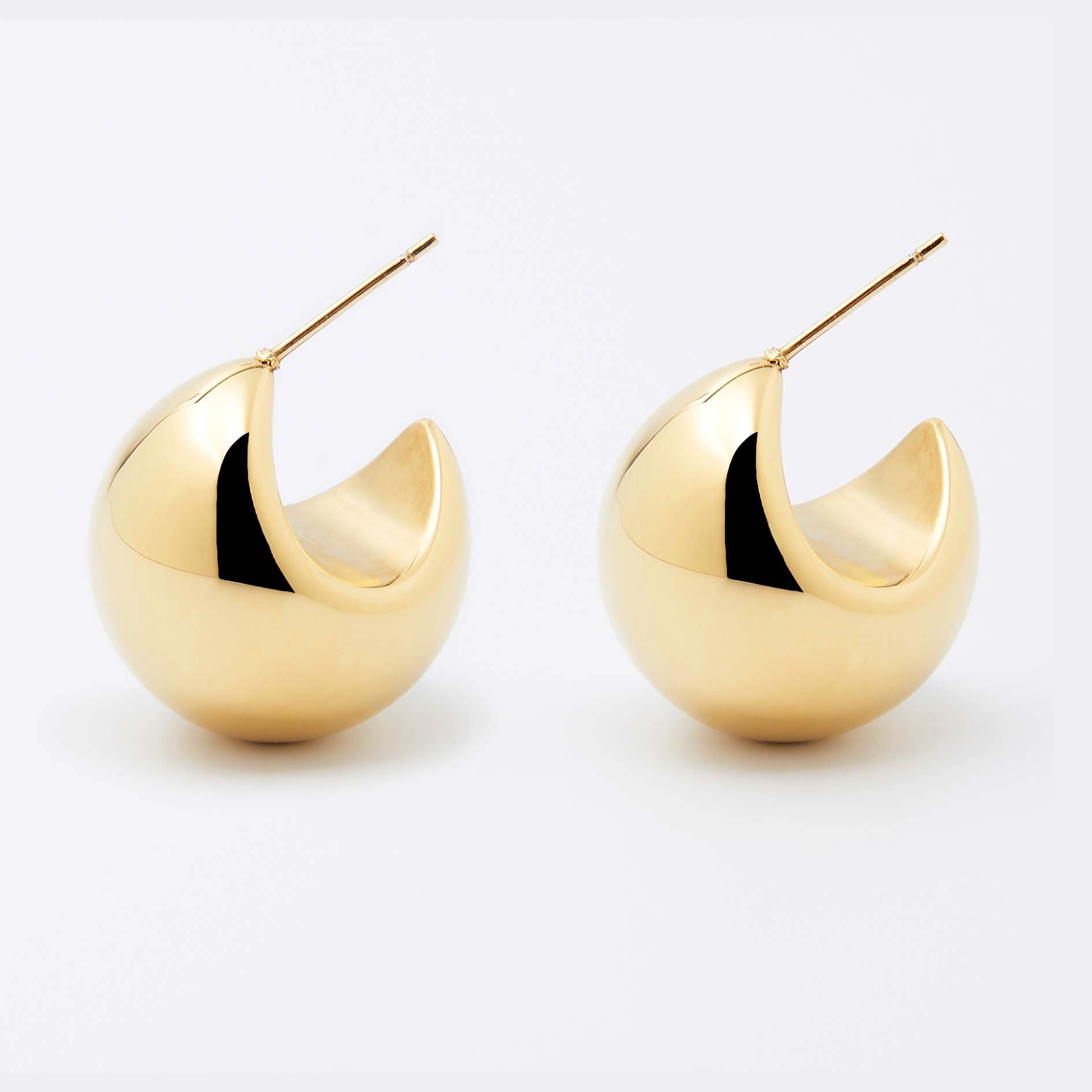 Zag Bijoux 24K Gold Plated Stainless Steel Surgical Earring/ SEL22080-01UNI