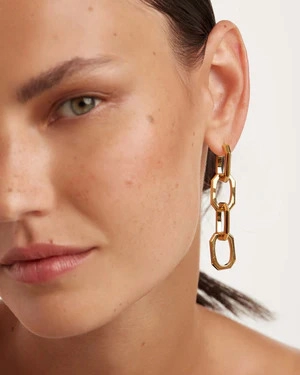 PDPAOLA 18K Gold Plated Brass Earring/ AR01-468-U