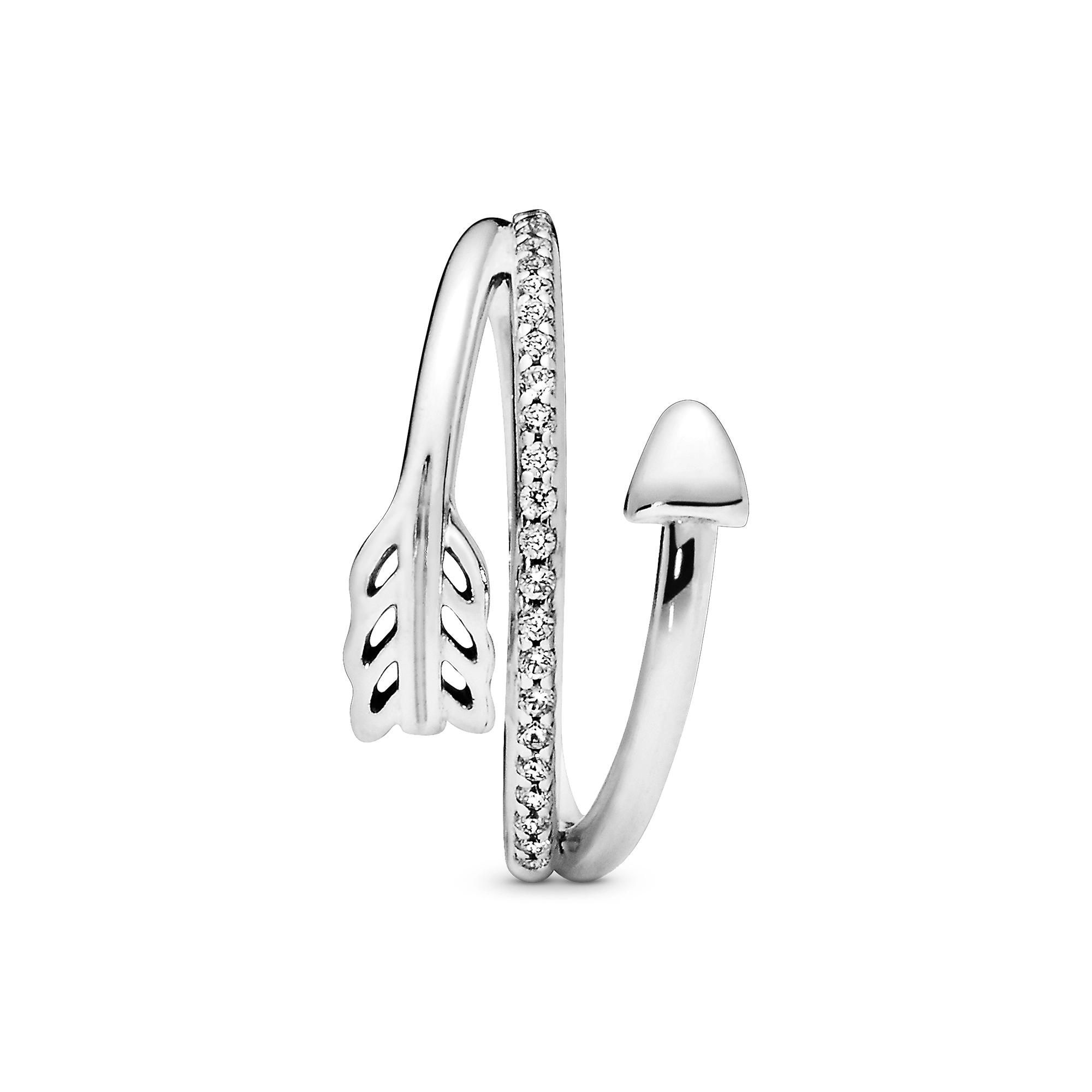 PANDORA Moments Silver Ring/ 197830CZ-58