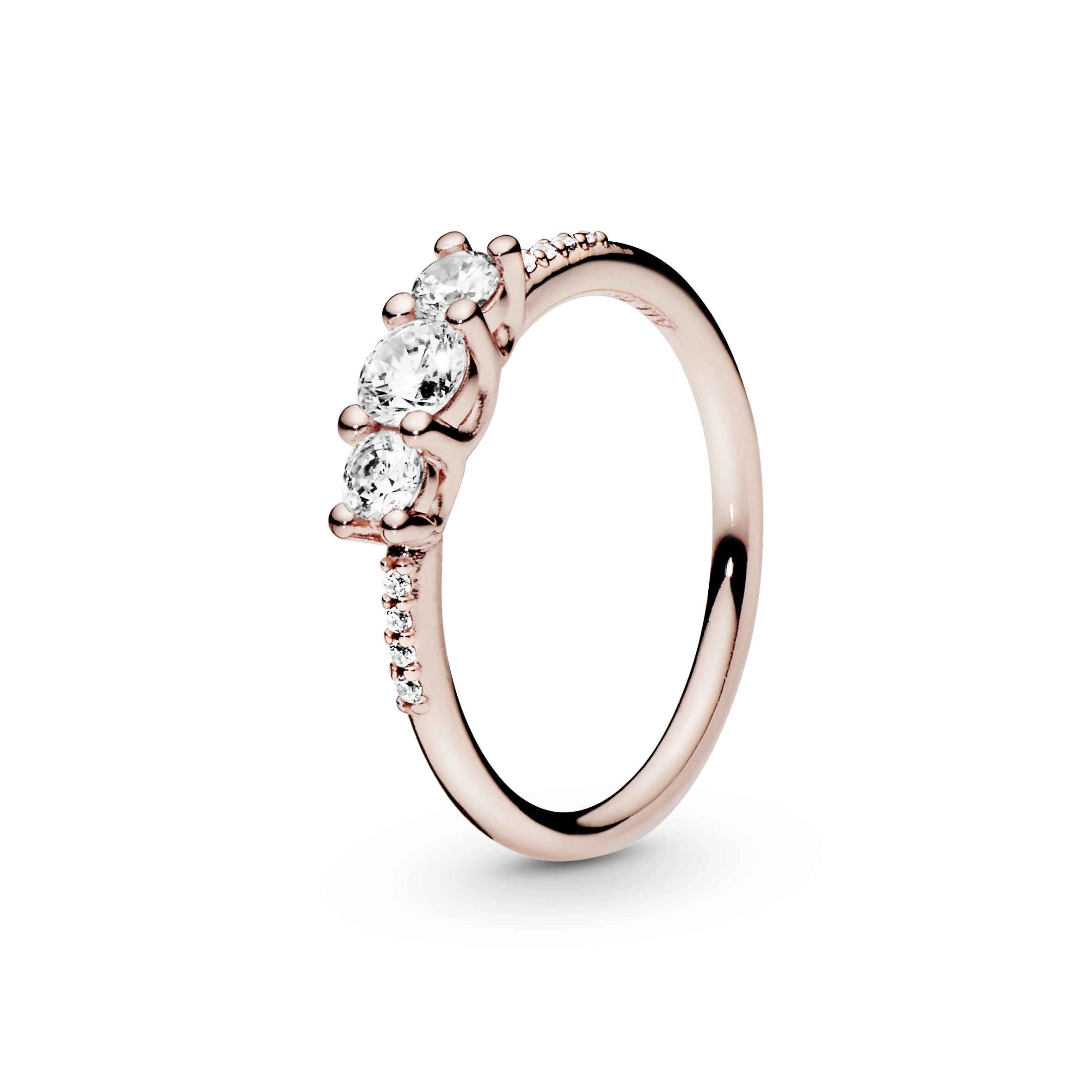 PANDORA Rose 14K Ոսկեպատ Արծաթյա Մատանի/ 186242CZ-54