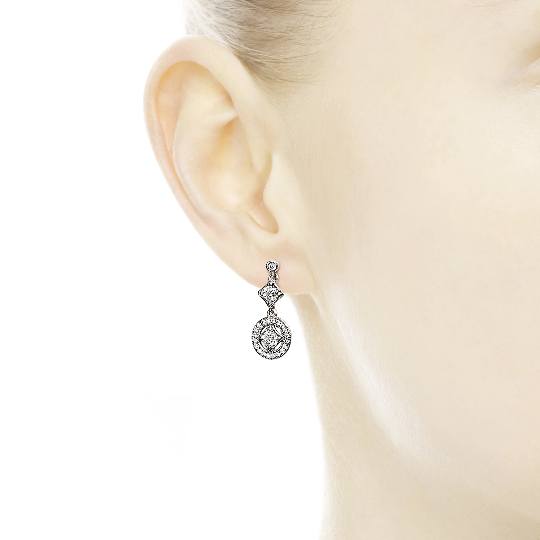PANDORA Moments Silver Earring/ 290722CZ