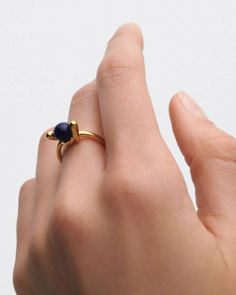 PDPAOLA 18K Gold Plated Silver Ring/ AN01-D21-12